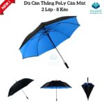Ô Dù Cầm Tay Cán Thẳng 2 Lớp In Logo D014