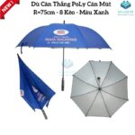 Dù Cán Thẳng Poly In Logo R=75cm Cán Mút D027 9