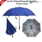 Ô Dù Cầm Tay Cán Thẳng Khung Sắt Cán Nhựa D034 Bán Kính 70cm 13